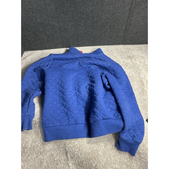 NFL Buffalo Bills Quarter Zip Pullover Size Large - Blue Soft Snap Buttons - Picture 3 of 3